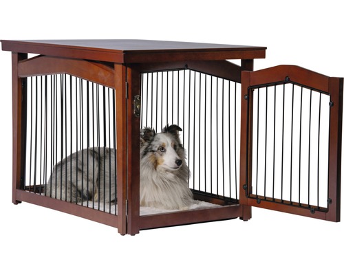 Haustierbox ausklappbar mit Tischfläche 82,5x57x59 cm braun