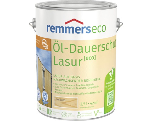 Remmers Eco Ol Dauerschutzlasur Farblos 2 5 L Bei Hornbach Kaufen