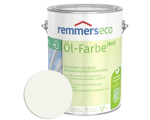 Remmers Eco Ol Farbe Holzfarbe Ral 9016 Weiss 5 L Bei Hornbach Kaufen