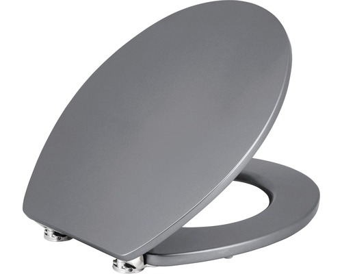 WC-Sitz form & style Metallic silver MDF mit Absenkautomatik-0