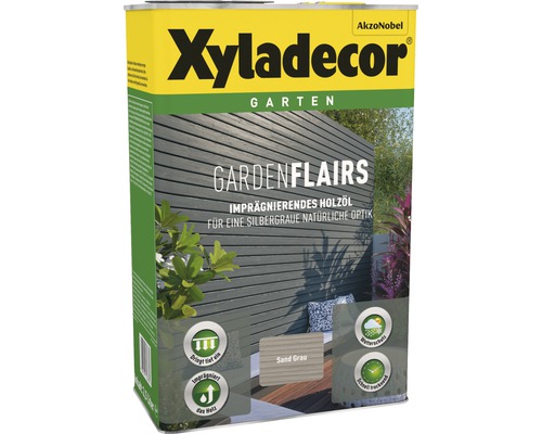 Imprägnierendes Holzöl GARDENFLAIRS sandgrau 2,5 L