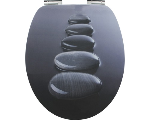 WC-Sitz form & style Sculpture Stone MDF Reliefoberfläche mit Absenkautomatik-0
