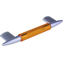 Möbelgriff Kunststoff silber/orange Lochabstand 96 mm LxH 134/32 mm-thumb-0