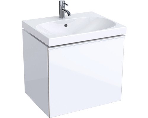 GEBERIT Waschtischunterschrank Acanto 59,5 cm weiß hochglänzend ohne Waschtisch 500609012-0