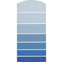 Farbmusterkarte Farbtonkarte F21 Farbwelt blau 21x10 cm-thumb-0