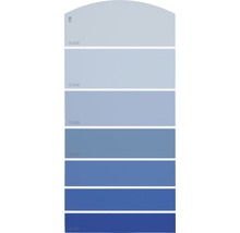Farbmusterkarte Farbtonkarte F20 Farbwelt blau 21x10 cm-thumb-0
