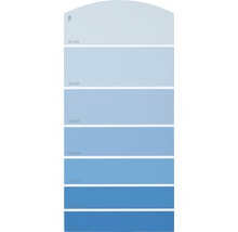 Farbmusterkarte Farbtonkarte F09 Farbwelt blau 21x10 cm-thumb-0