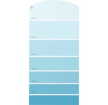 Farbmusterkarte Farbtonkarte F05 Farbwelt blau 21x10 cm-thumb-0