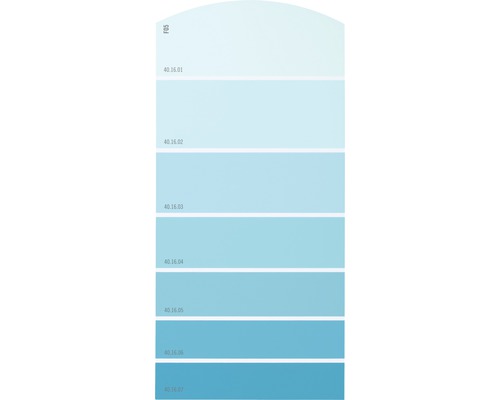 Farbmusterkarte Farbtonkarte F05 Farbwelt blau 21x10 cm-0