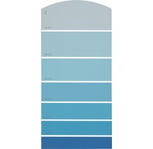 Farbmusterkarte Farbtonkarte F17 Farbwelt blau 21x10 cm-thumb-0