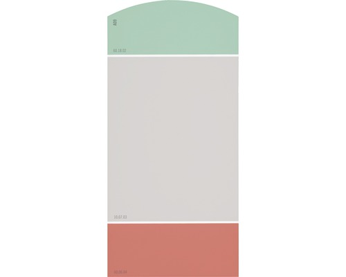 Farbmusterkarte Farbtonkarte A09 Die Farbklassiker - Frische Fünfziger 21x10 cm-0