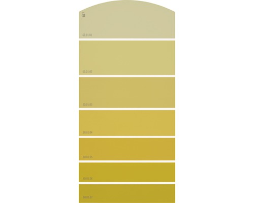 Farbmusterkarte Farbtonkarte B17 Farbwelt gelb 21x10 cm-0