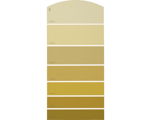 Farbmusterkarte Farbtonkarte B24 Farbwelt gelb 21x10 cm-0