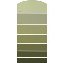 Farbmusterkarte Farbtonkarte B25 Farbwelt gelb 21x10 cm-thumb-0