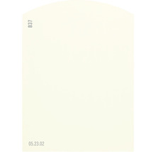 Farbmusterkarte Farbtonkarte B37 Off-White Farbwelt gelb 9,5x7 cm-thumb-0