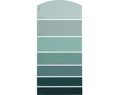 Farbmusterkarte Farbtonkarte G25 Farbwelt grün 21x10 cm-0