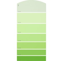 Farbmusterkarte Farbtonkarte G10 Farbwelt grün 21x10 cm-thumb-0