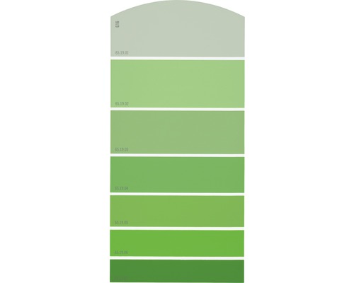 Farbmusterkarte Farbtonkarte G16 Farbwelt grün 21x10 cm-0