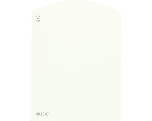 Farbmusterkarte Farbtonkarte G43 Off-White Farbwelt grün 9,5x7 cm-0