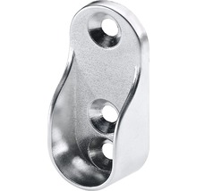 Halter für Kleiderstange oval metall/verchromt 15x30 mm 30 Stück-thumb-0