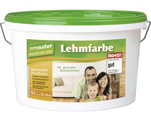 pronatur Lehmfarbe naturweiß 5 l