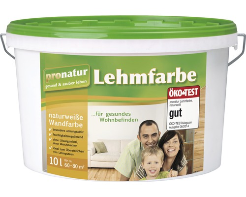 pronatur Lehmfarbe naturweiß 10 l