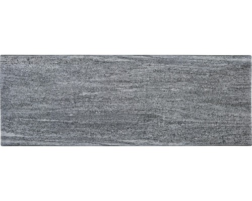 FLAIRSTONE Poolumrandung Beckenrandstein Arctic Gneis Element gerade grau 2 Längsseiten gerundet 115 x 35 cm