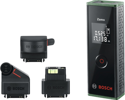 Digitaler Laser-Entfernungsmesser Bosch DIY Zamo Set mit drei Adaptern inkl. 2 x 1,5-V Batterien (AAA)-0