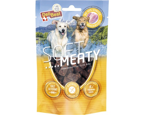 Hundesnack DeliBest Soft Meaty Dog mit Schweizer Hähnchen 150 g