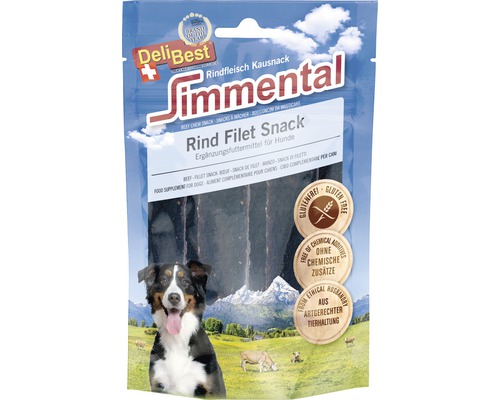 Hundesnack DeliBest Simmental Rind Filet 90 g-0