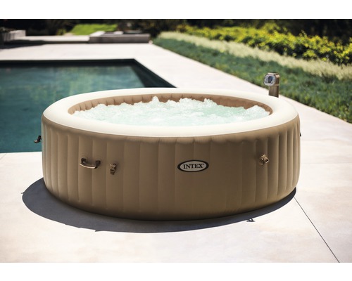 Aufblasbarer Whirlpool Intex Pure Spa 85 Bubble Sahara Aussendurchmesser 216 X Hohe 71 Cm Fassungsvermogen 1098 L Fur Bis Zu 6 Personen Bei Hornbach Kaufen