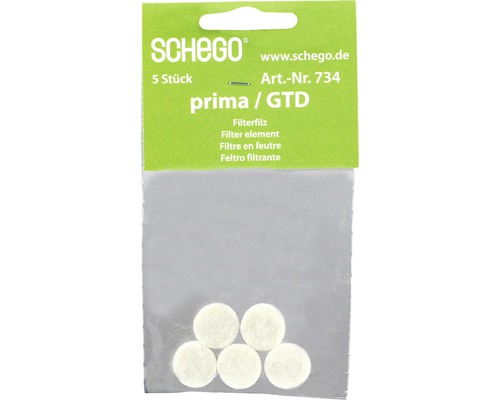 Filterfilz SCHEGO für Prima 5 Stück weiß-0