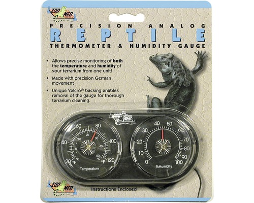 Thermometer und Hygrometer ZOO MED analog