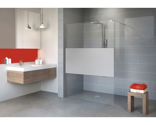 Walk In Duschwand Schulte Alexa Style 2.0 Beite 90 cm Dekor Dezent Profilfarbe chrom