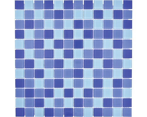 Glasmosaik CM4SE3M Crystal mix blau 30x30 cm-0
