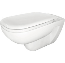 DURAVIT Spülrandloses Wand-WC-Set D-Code rimless weiß 45700900A1 mit WC-Sitz soft close-thumb-0