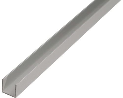 U-Profil Aluminium silber eloxiert 20x18x20x1,3 mm, 1 m