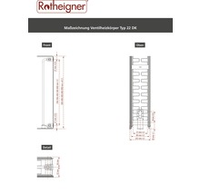 Planheizkörper Rotheigner 6-fach Typ DK 900x400 mm-thumb-3