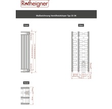 Ventilheizkörper Rotheigner 6-fach Typ 3K 900x400 mm-thumb-3