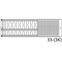 Austausch-Heizkörper Rotheigner 4-fach Typ 3K 550x1000 mm mit Anbohrkonsolen-thumb-2