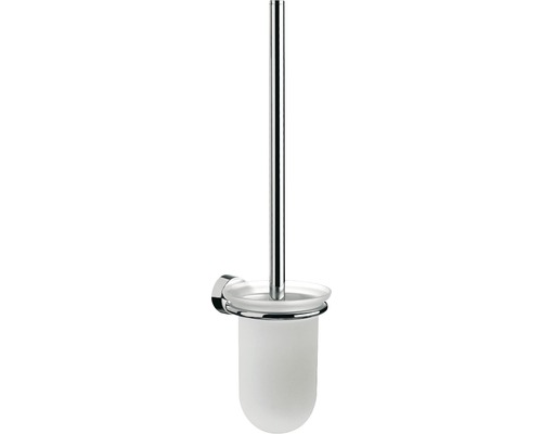 WC-Bürstengarnitur Emco Rondo 2 chrom/Kristallglas satiniert 451500101-0