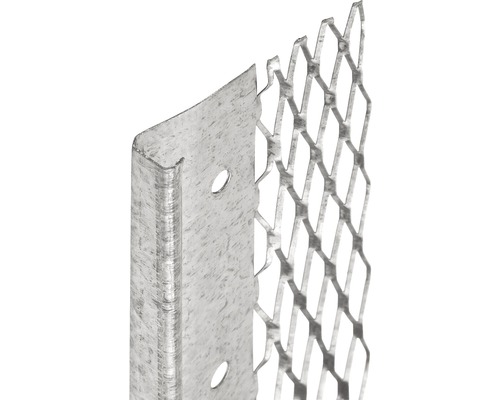 CATNIC Putzabschlussprofil Stahl verzinkt inkl. Streckmetall für Putzstärke 10 mm 2500 x 10 x 62 mm