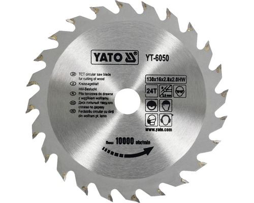 Yato HM-Kreissägeblatt Holz 250//30//2,4 mm 48 Zähne