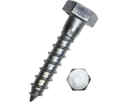 Schlüsselschrauben DIN 571 Stahl verzinkt 4.6 A2 Edelstahl 30mm bis 300mm lang 