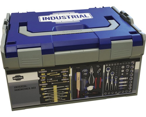 Universal Werkzeugkoffer Industrial L-BOXX 445 x 245 x 358 mm 80-tlg blau/grau/weiss-0