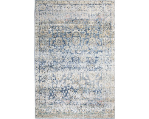 Teppich Frisé Belcanto blau-beige 133x190 cm