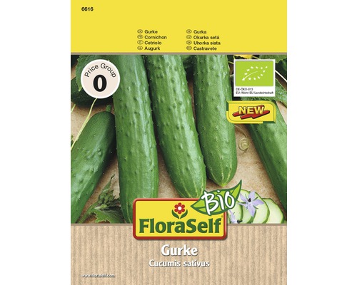 Bio Gurke 'Marketmore' FloraSelf Bio samenfestes Saatgut Gemüsesamen-0