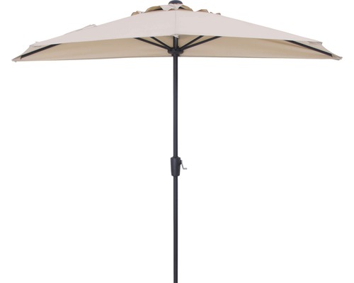 Balkonschirm Soluna Sonnenschirm Bordeaux halbrund Ø 270 cm ecru