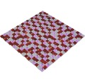 Glasmosaik XCM M730 30x30 cm rot/pink/weiß matt