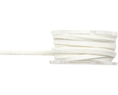 Velour-Lederband-Rolle beige 3 mm 2 m